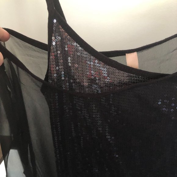 Bailey 44 Sequin blouse with sheer overlay - Picture 4 of 5